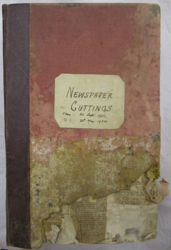 Scrapbook – newspaper articles 1952–1954