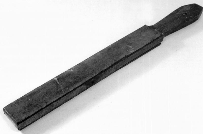 Razor Strop On Wood Board Waikato Museum