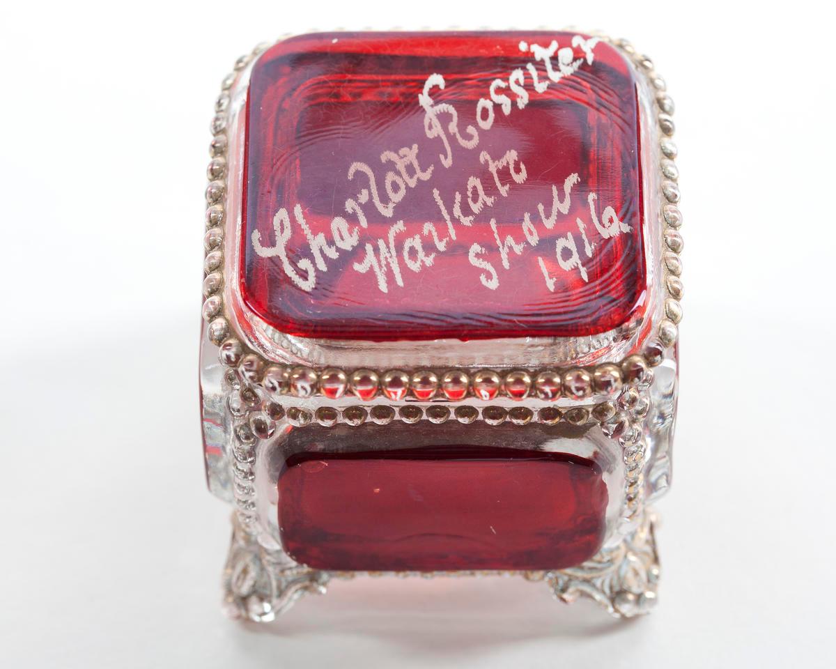 Glass trinket box Waikato Museum